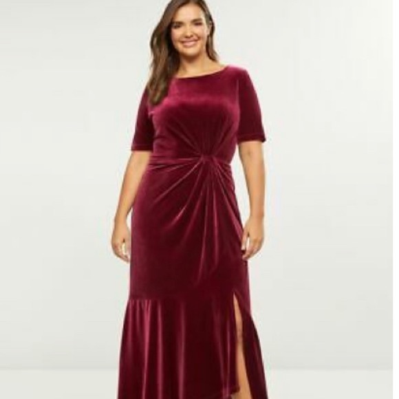 Lane Bryant Dresses & Skirts - Lane Bryant Red Velvet Dress